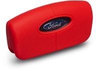 Ochranné silikonové pouzdro na klíč pro zahnutý klíč Ford, barva červená - Obal na klíče od auta