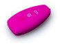 Protective Silicone Key Case for Ford without Ejector Key, Pink - Car Key Case