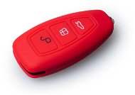 Ochranné silikónové puzdro na kľúč pre Ford bez vystreľovacieho kľúča, farba červená - Obal na kľúče od auta