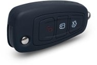Protective silicone key case for Ford with ejector key, black - Car Key Case