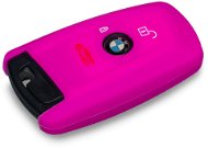 Protective silicone key case for BMW newer models, pink - Car Key Case