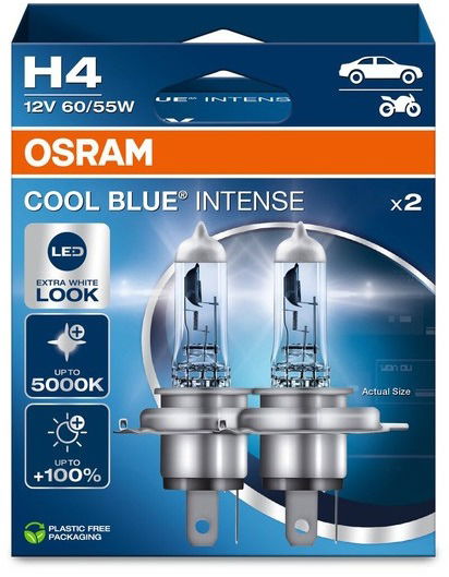 OSRAM H4 Cool Blue Intense Next Generation, 12V, 60/55W, P43t, Duobox - Car Bulb | alza.sk OSRAM H4 Cool Blue Intense Next Generation, 12V, 60/55W, P43t, Duobox - Car Bulb | alza.sk