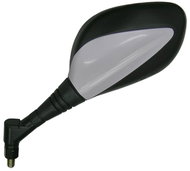Q-TECH plastic rear view mirror (right hand thread M10), L - Motorbike Mirror