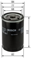 BOSCH Olejový filtr 0 451 103 266 - Olejový filtr