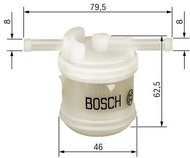 BOSCH Fuel filter 0 986 450 117 - Fuel Filter