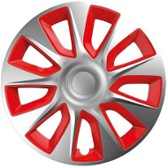 Versaco Wheel Covers Stratos Silver/Red 13" Set of 4 - Wheel Covers