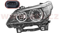 HELLA BMW 5, 03-05 headlight BI-XENON D2S+H7 (AUT. O. ), L - Front Headlight