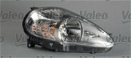 Front Headlight VALEO FIAT Grande Punto 05-08 headlight H4 (electrically operated + motor) chrome L - Přední světlomet