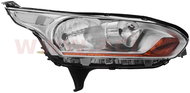 VALEO FORD Transit Connect 13- -15 headlight H7+H15 (electrically operated + motor) chrome (first pr - Front Headlight