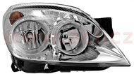 HELLA OPEL Astra 2/07- headlight chrome H7+H1 (E. O. +mot. ), P - Front Headlight