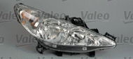 VALEO PEUGEOT 207, 06- headlight H7+H1 (electrically operated + motor) (first production) P - Front Headlight