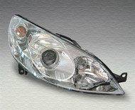 MAGNETI MARELLI PEUGEOT 407, 04-9/08 front light H1+H7 (E.O. with motor), L - Front Headlight