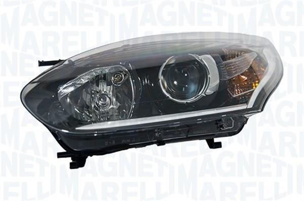 MAGNETI MARELLI RENAULT Mégane 14- Bal első fényszóró, H7+H7, fekete, fehér díszléc (gyári beszállítói)