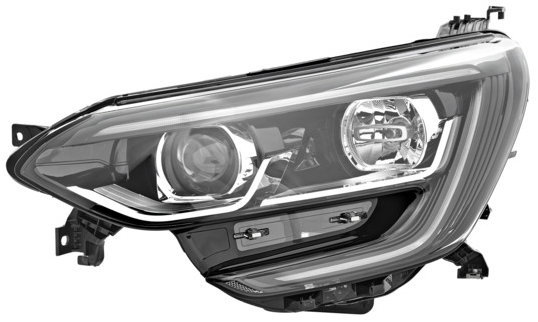 VALEO RENAULT Mégane 16- Bal első fényszóró, H7+H7+LED, nappali menetfény (gyári beszállítói)
