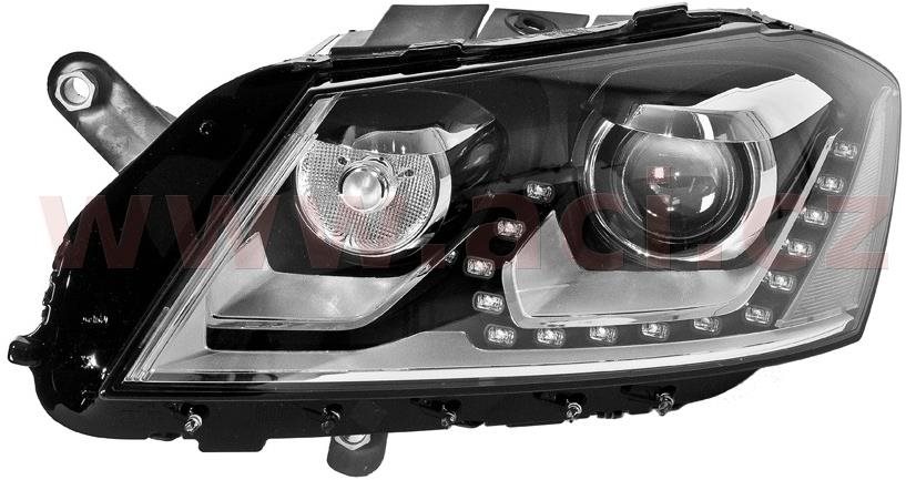 VALEO VW PASSAT 11-14 első fényszóró, XENON D3S+LED, kanyarkövetés, adaptív dőlésszög, nappali menetfény