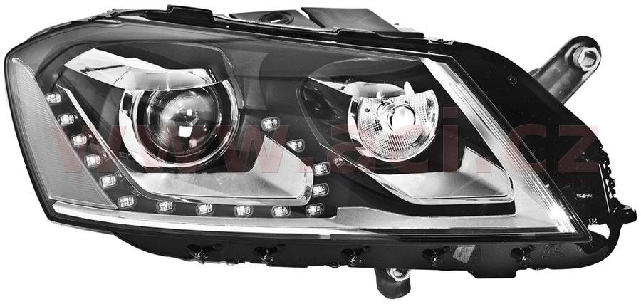 VALEO VW PASSAT 11-14 első fényszóró, XENON D3S+LED, kanyarkövető, nappali menetfénnyel (automata vezérlés, gyári)