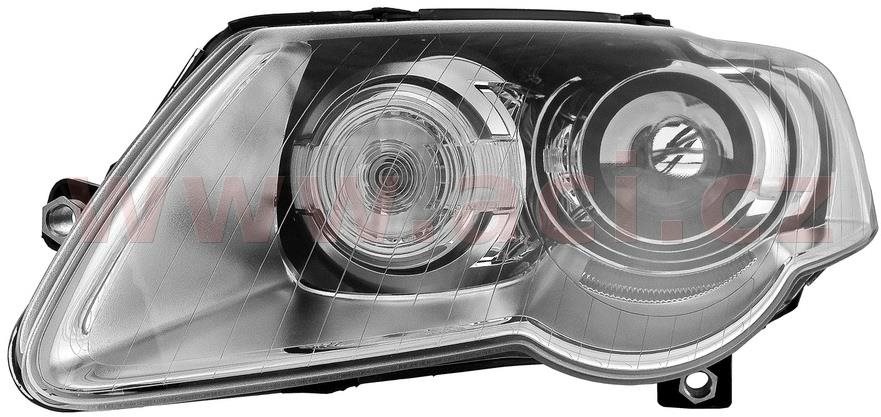 VALEO VW Passat 05- -6/07 bal első fényszóró, Xenon D1S+H7 (5GL típusú egységhez, AUTO.O.)