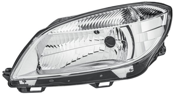 HELLA ŠKODA FABIA 10- első fényszóró, H4 (elektromos állítás, gyári), bal