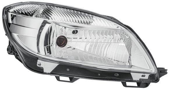 HELLA ŠKODA FABIA 10- első fényszóró, H4 (elektromos állítás, gyári), jobb