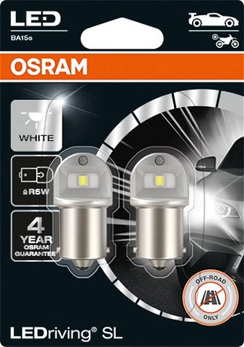 OSRAM LEDriving SL R5W, Cold White 6000K, Two Pieces in a Pack - LED Car  Bulb