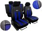 SIXTOL Carseat Covers leather with alcantara GT blue - Car Seat Covers