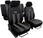 SIXTOL Carseat covers leather with alcantara dark gray gt - Car Seat Covers