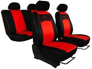 SIXTOL Autopotahy leather black-red - Car Seat Covers