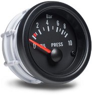 Auto Gauge – ukazovateľ tlaku oleja, čierny - Prídavný budík do auta