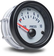 Auto Gauge - ukazatel tlaku oleje, bílý - Přídavný budík do auta
