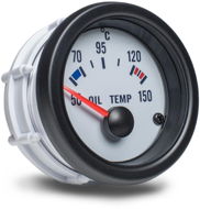 Auto Gauge - Oil temperature gauge, white - Dashboard Gauge