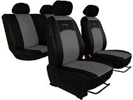 SIXTOL leather seat covers black-gray - Car Seat Covers