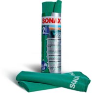 Tisztítókendő SONAX mikroszálas kendő belső térhez és üveghez - 2 darabos csomagban - Čisticí utěrka