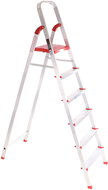 SIXTOL Schůdky hliníkové skládací ALU STEPS 6, 6 stupňů, nejvyšší schůdek 130 cm, nosnost 120 kg - Žebřík