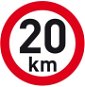 PUTNA reflective speed 20 km - Speed Limit Sticker