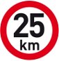 PUTNA reflective speed 25 km - Speed Limit Sticker