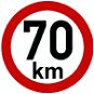 PUTNA reflective speed 70 km - Speed Limit Sticker