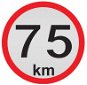 PUTNA reflective speed 75 km - Speed Limit Sticker