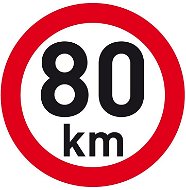 PUTNA reflective speed 80 km - Speed Limit Sticker