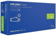MERCATOR® Gloves Nitrylex basic 100pcs, size 2.5 mm S (non-sterile, protective, non-powdered) - Work Gloves