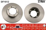 TRW Brake disc DF1012 set of 2 - Brake Disc