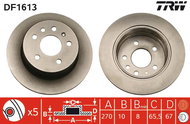 TRW Brake disc DF1613 set of 2 - Brake Disc