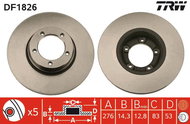 TRW Brake disc DF1826 set of 2 - Brake Disc