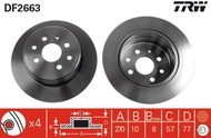 TRW Brake disc DF2663 set of 2 - Brake Disc