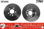 TRW Brake disc DF2665 set of 2 - Brake Disc