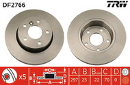 TRW Brake disc DF2766 set of 2 - Brake Disc