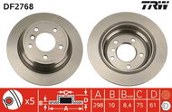 TRW Brake disc DF2768 set of 2 - Brake Disc