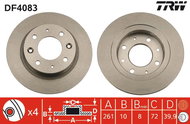 TRW Brake disc DF4083 set of 2 - Brake Disc