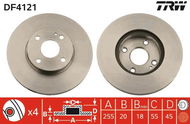 TRW Brzdový kotouč DF4121 sada 2ks - Brake Disc