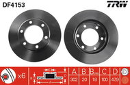 TRW Brake disc DF4153 set of 2 - Brake Disc
