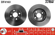TRW Brake disc DF4163 set of 2 - Brake Disc